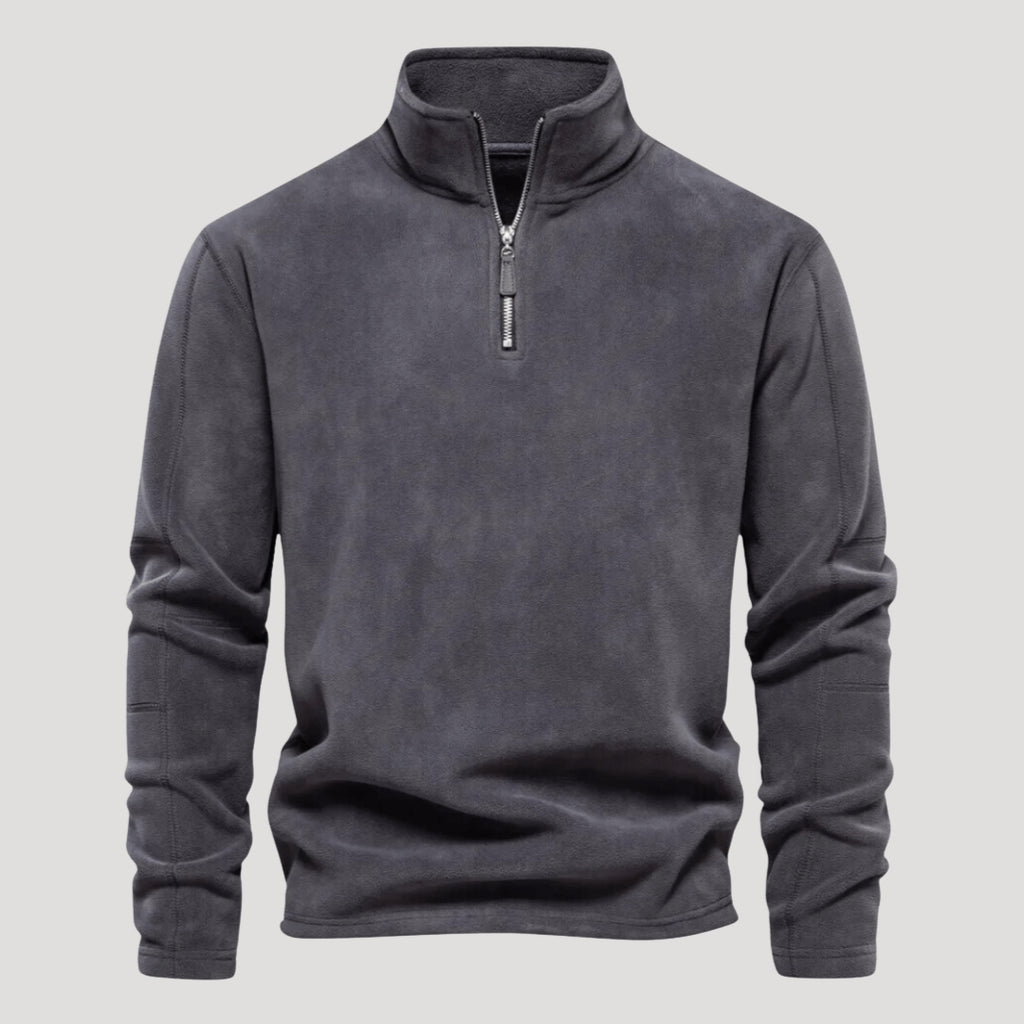Men’s Quarter Zip Sweater Fleece Pullover Long Sleeve