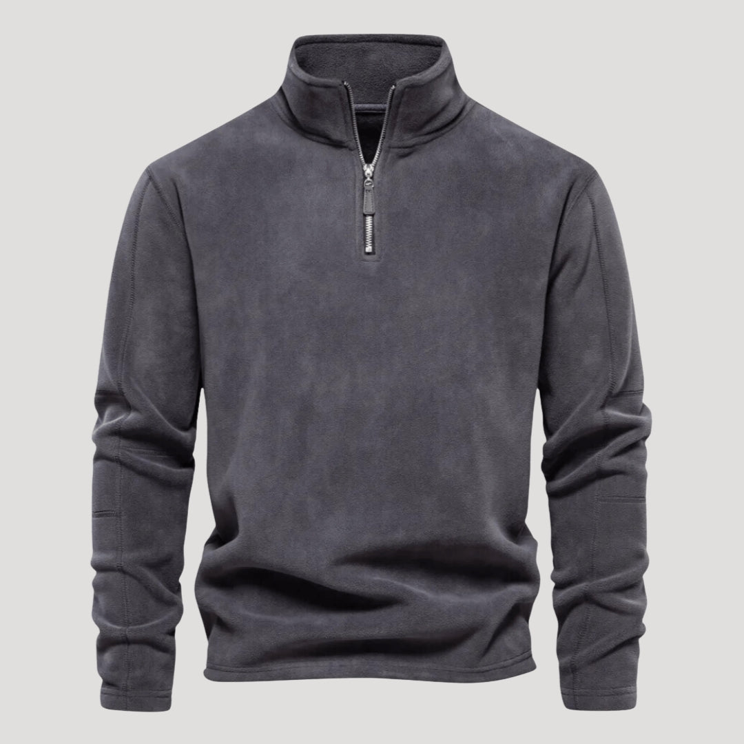 Men’s Quarter Zip Sweater Fleece Pullover Long Sleeve