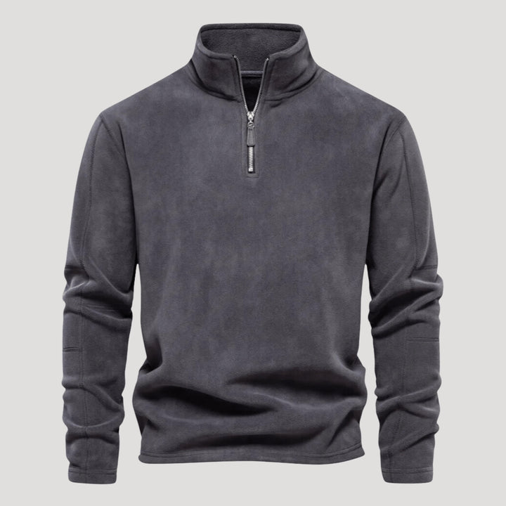 Men’s Quarter Zip Sweater Fleece Pullover Long Sleeve