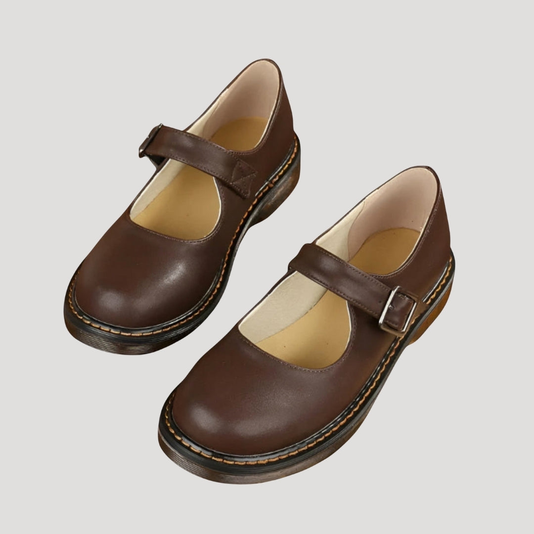 Women’s Mary Jane Ballet Flats Classic Buckle Shoes