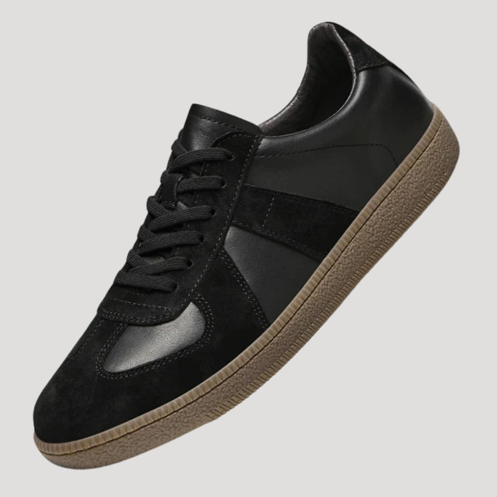 Men’s Suede Lace Up Sneakers Thick Sole Casual Shoes