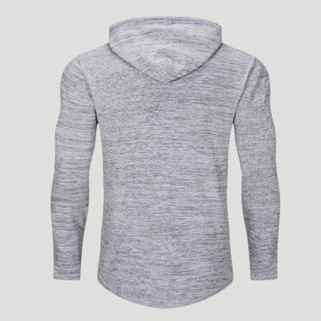 Men’s Slim Fit Knit Pullover Hoodie Casual Long Sleeve Sweatshirt