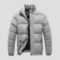 Men’s Hooded Puffer Jacket Quilted Zip Front Coat