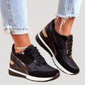 Women’s Low Top Lace Up Sneakers Casual Walking Shoes