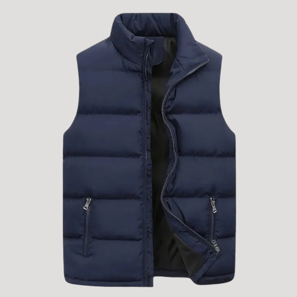 Men’s Puffer Vest Lightweight Quilted Zip Up Casual Outerwear