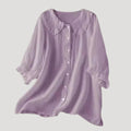 Women’s Ruffle Collar Long Sleeve Blouse Loose Fit Top