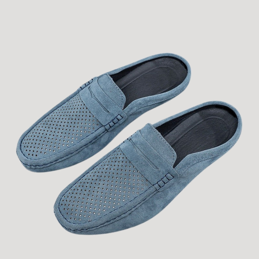 Men’s Slip On Loafers Breathable Suede Mule Casual