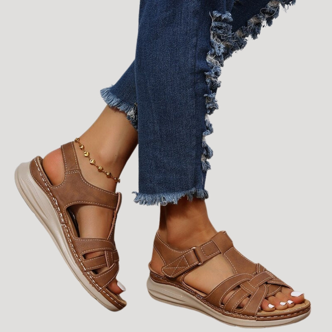 Women’s Open Toe Strap Sandals Comfortable Casual Summer Shoes