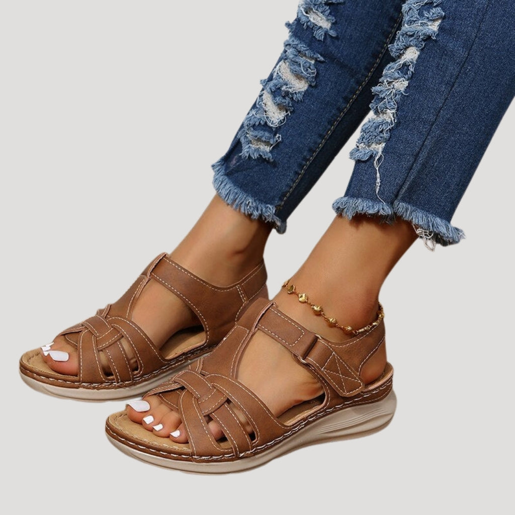 Women’s Open Toe Strap Sandals Comfortable Casual Summer Shoes