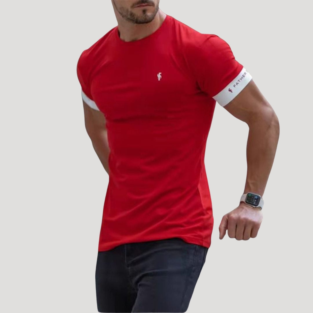 Men’s Slim Fit Crew Neck Short Sleeve Muscle T Shirt Top