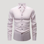 Men’s Slim Fit Dress Shirt Long Sleeve Stretch Button Up