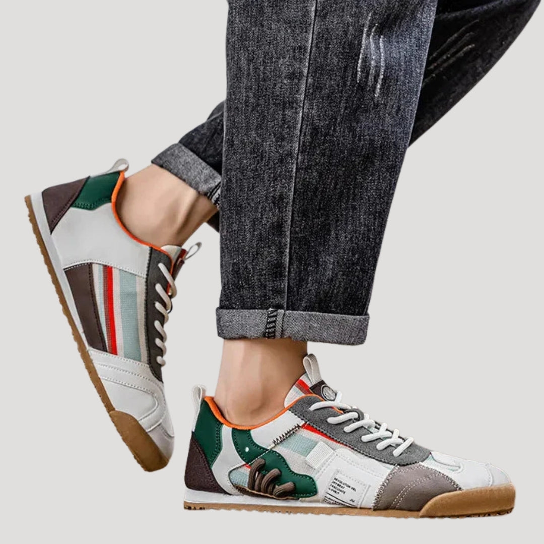 Men’s Sneakers Casual Lace Up Leather Streetwear Shoes