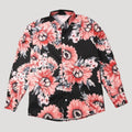 Men’s Slim Fit Patterned Shirt Long Sleeve Button Down Top