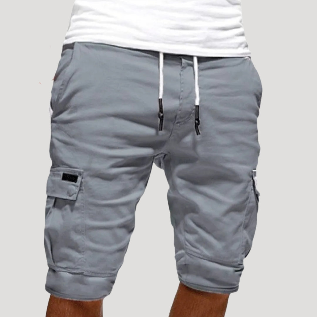 Men’s Cargo Shorts Drawstring Pocket Casual Fit