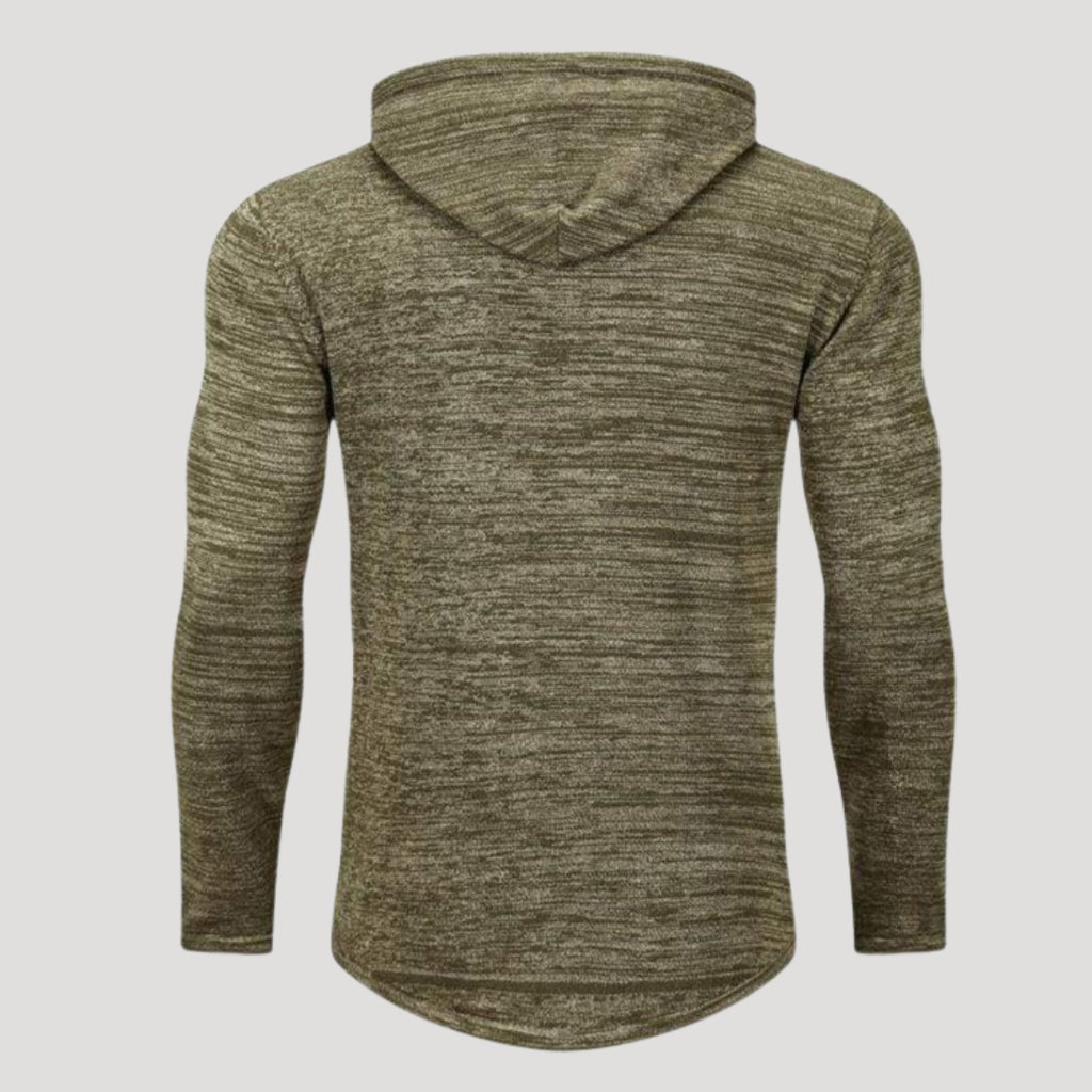 Men’s Slim Fit Knit Pullover Hoodie Casual Long Sleeve Sweatshirt