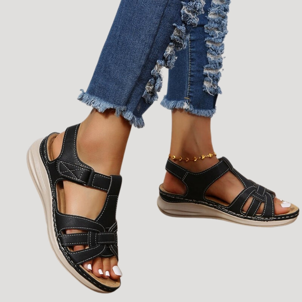 Women’s Open Toe Strap Sandals Comfortable Casual Summer Shoes