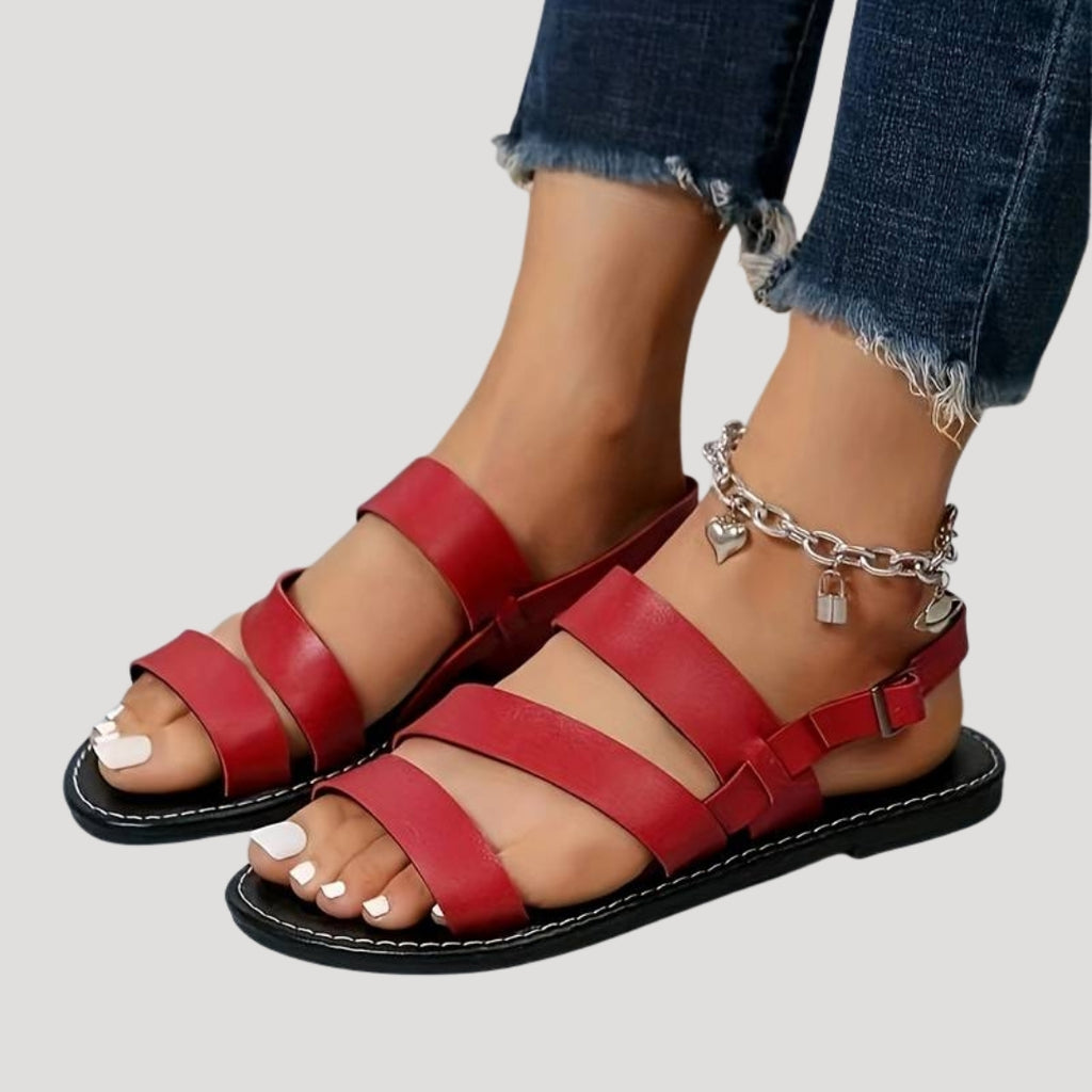 Women’s Flat Strap Sandals Open Toe Casual Shoes