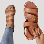 Women’s Flat Strap Sandals Open Toe Casual Shoes