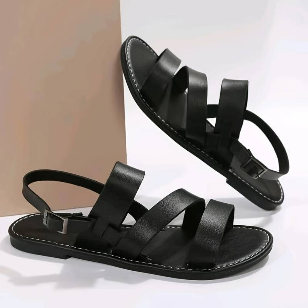 Women’s Flat Strap Sandals Open Toe Casual Shoes