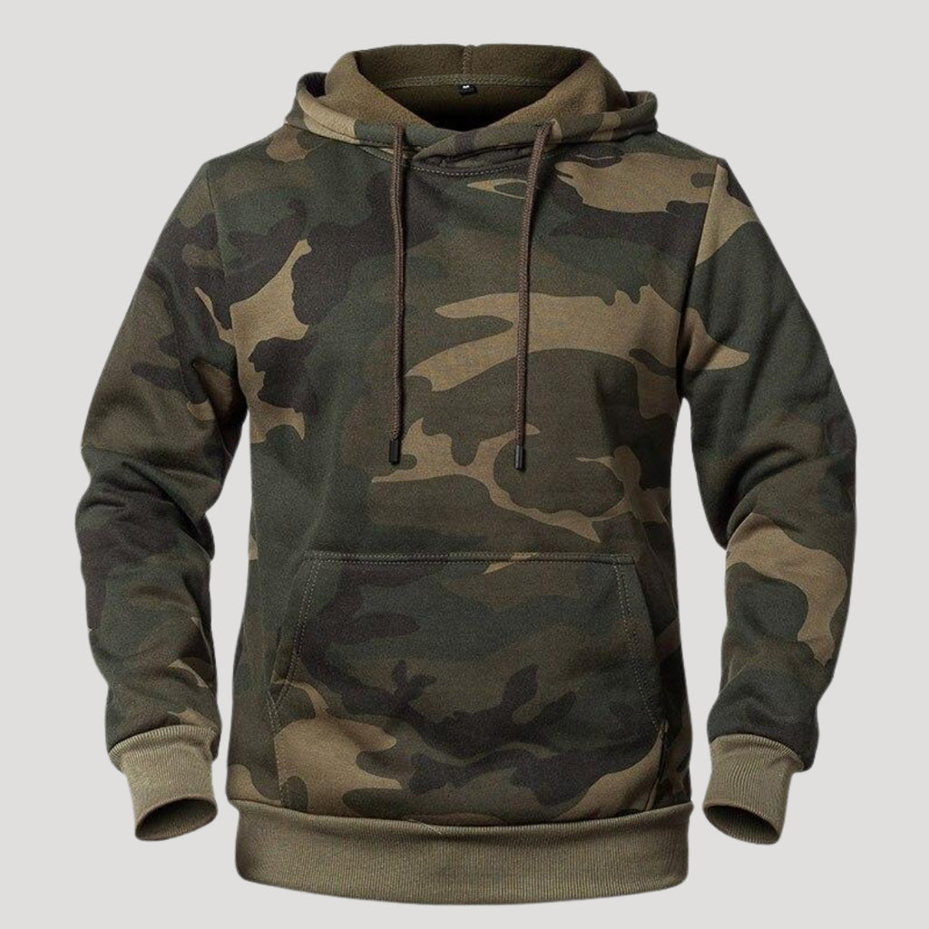 Men’s Camo Hoodie Pullover Sweatshirt Kangaroo Pocket