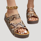 Women’s Sandals Platform Slide Strap Braided Casual