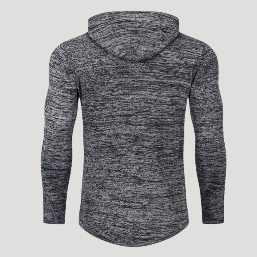 Men’s Slim Fit Knit Pullover Hoodie Casual Long Sleeve Sweatshirt