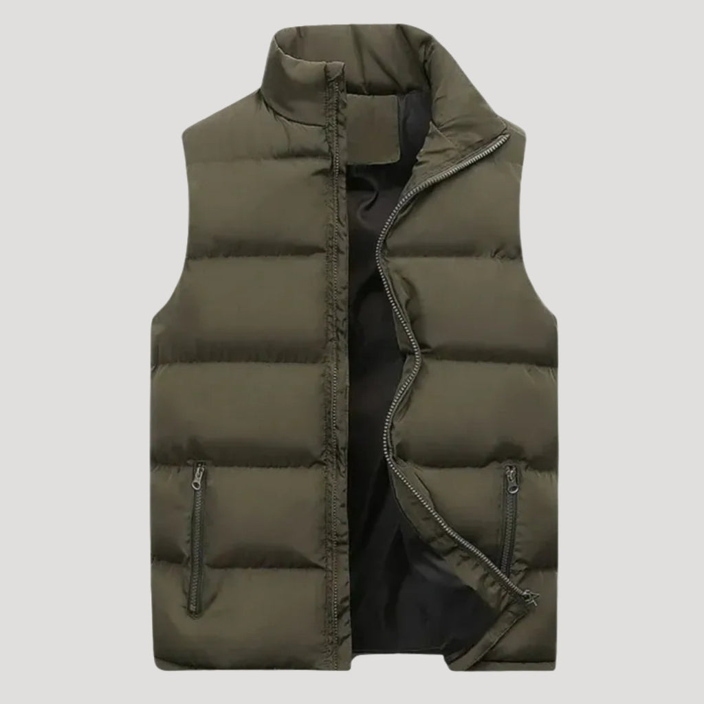 Men’s Puffer Vest Lightweight Quilted Zip Up Casual Outerwear