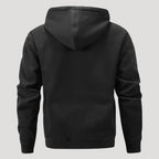 Men’s Black Graphic Pullover Hoodie Casual Streetwear Sweatshirt