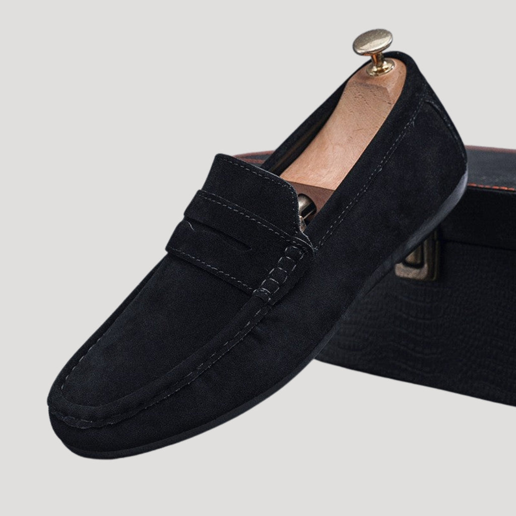 Men’s Suede Loafers Slip On Casual Flat Shoes