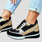 Women’s Low Top Lace Up Sneakers Casual Walking Shoes