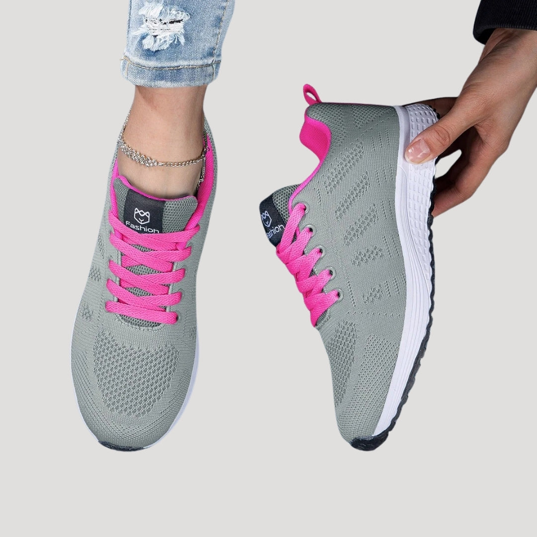 Women’s Mesh Running Sneakers Lightweight Lace Up Shoes