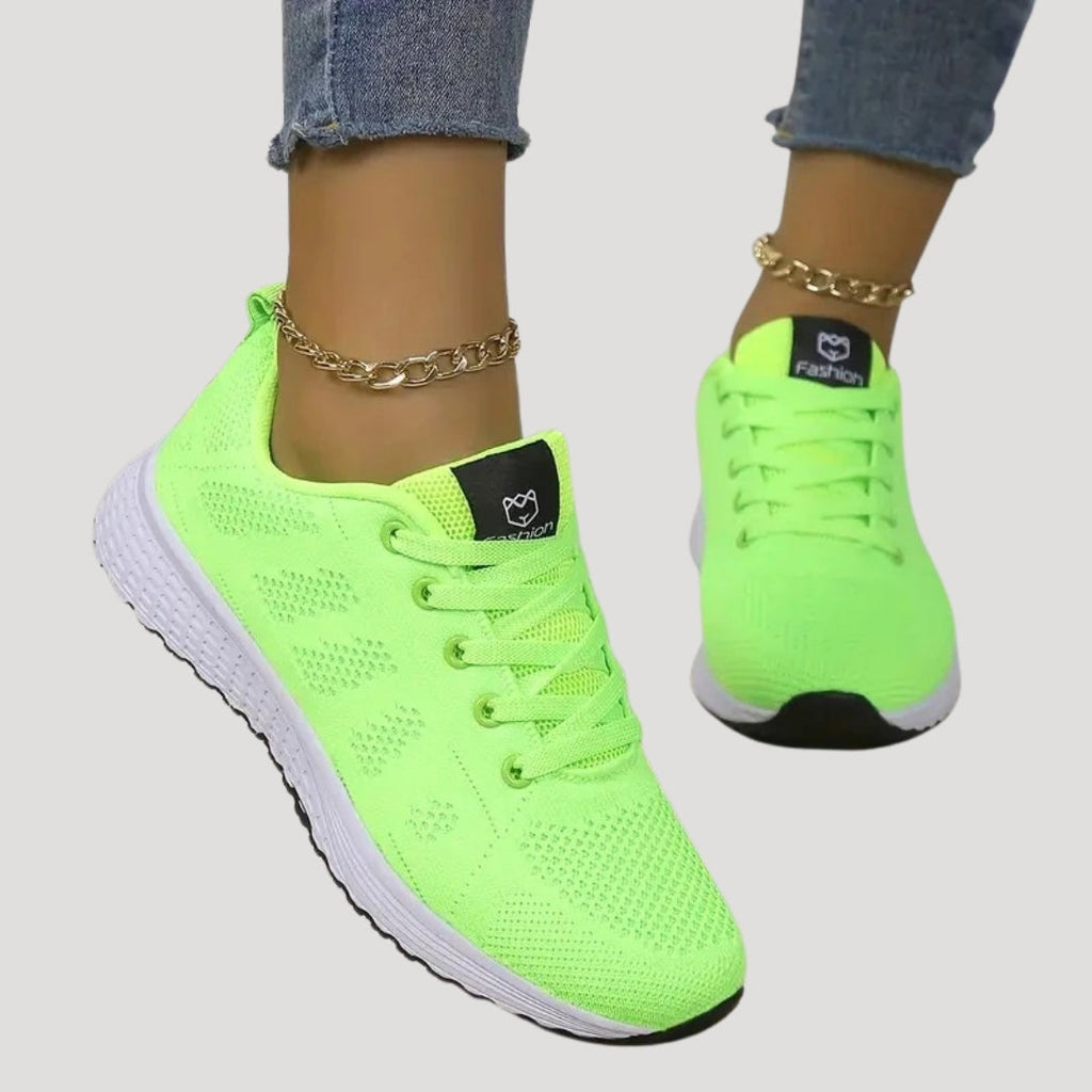 Women’s Mesh Running Sneakers Lightweight Lace Up Shoes
