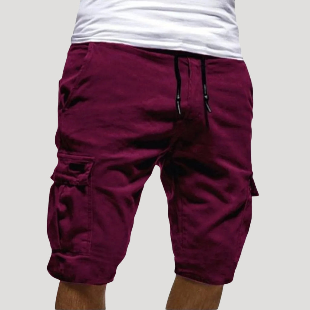 Men’s Cargo Shorts Drawstring Pocket Casual Fit