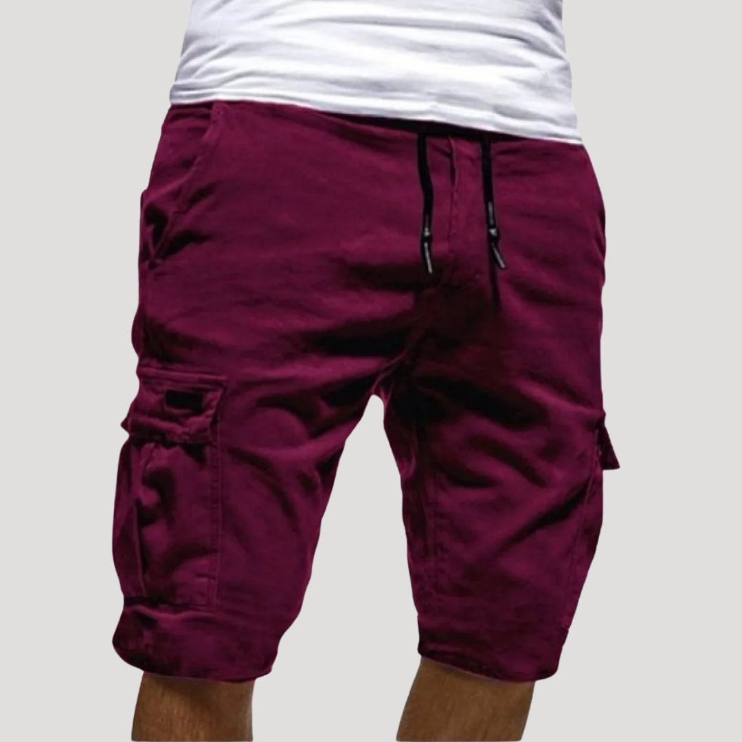 Men’s Cargo Shorts Drawstring Pocket Casual Fit