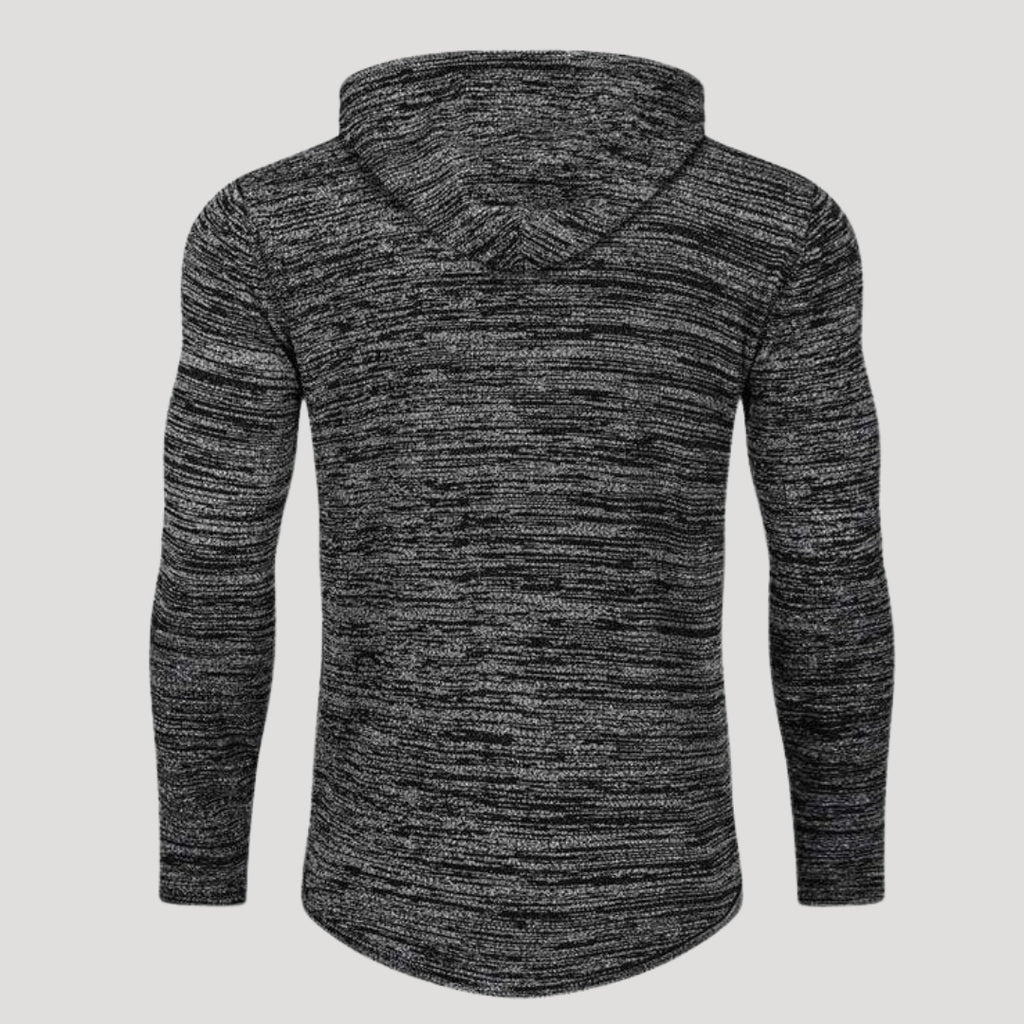 Men’s Slim Fit Knit Pullover Hoodie Casual Long Sleeve Sweatshirt