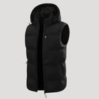 Men’s Puffer Vest Hooded Quilted Sleeveless Jacket