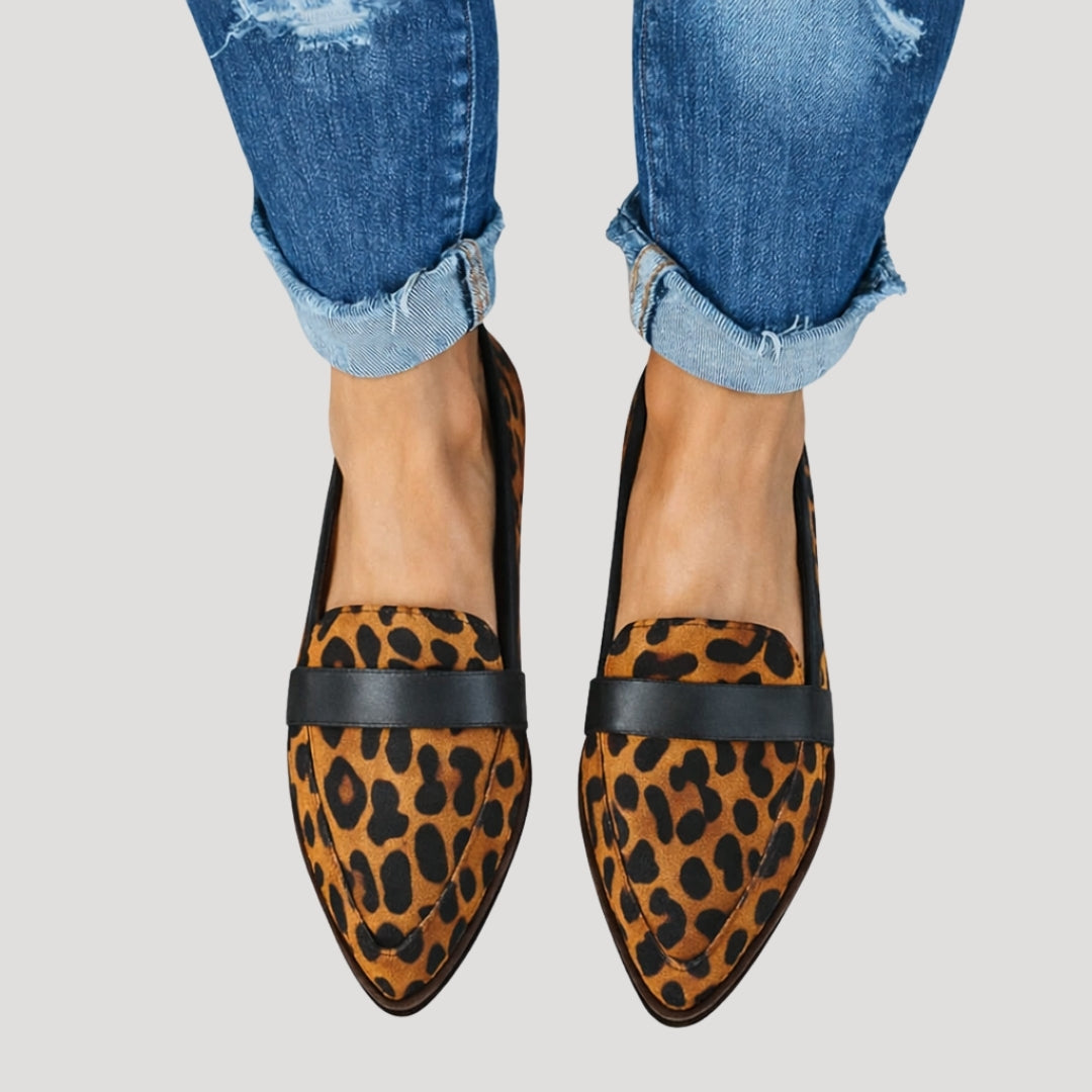 Women’s Loafers Slip On Shoes Pointed Toe Flats Casual