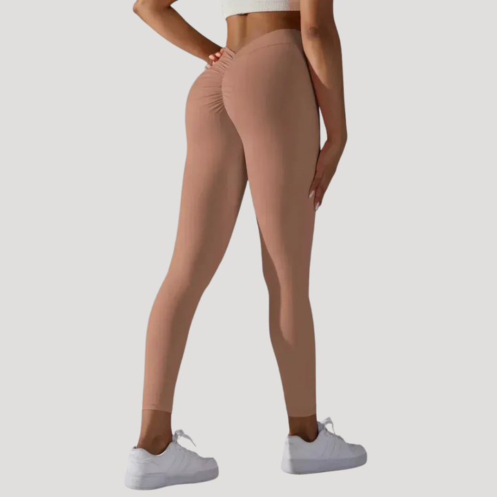 Dámske Legíny Športové Fitness Gym Push Up Vysoký Pás Scrunch