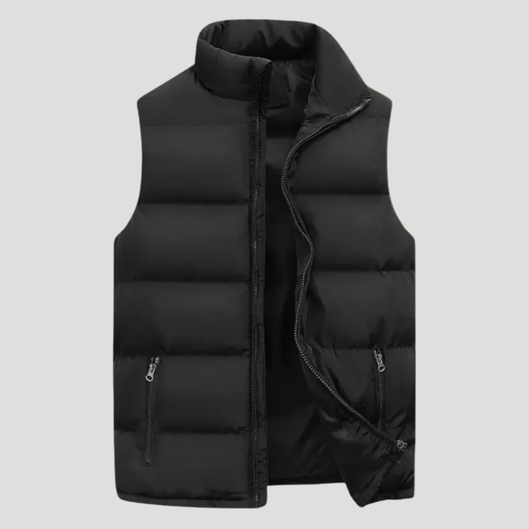 Men’s Puffer Vest Lightweight Quilted Zip Up Casual Outerwear