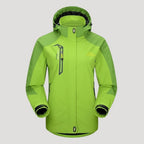 Women’s Hooded Waterproof Ski Jacket Outdoor Zip Outerwear