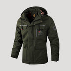 Men’s Hooded Puffer Jacket Zip Front Outdoor Coat
