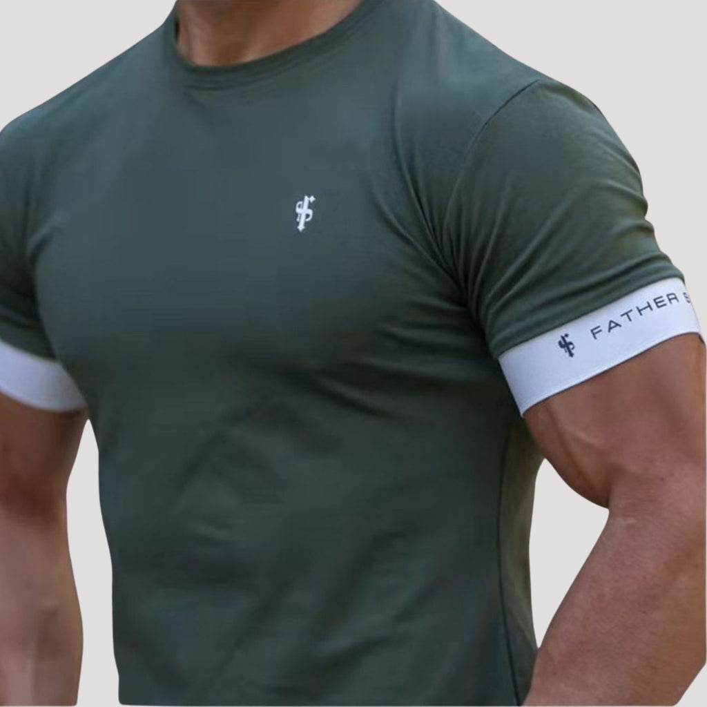Men’s Slim Fit Crew Neck Short Sleeve Muscle T Shirt Top