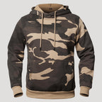 Men’s Camo Hoodie Pullover Sweatshirt Kangaroo Pocket