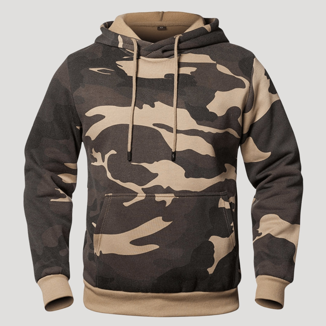 Men’s Camo Hoodie Pullover Sweatshirt Kangaroo Pocket