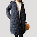 Women’s Hooded Quilted Long Puffer Parka Coat Outerwear