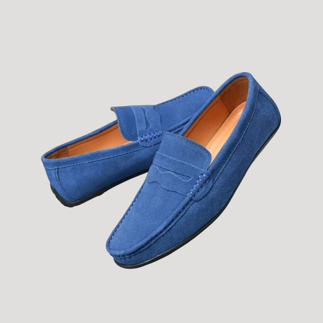 Men Suede Loafers Slip On Classic Comfortable Casual Shoes