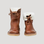 Women’s Fur Lined Ankle Boots Lace Up Casual Outdoor Shoes