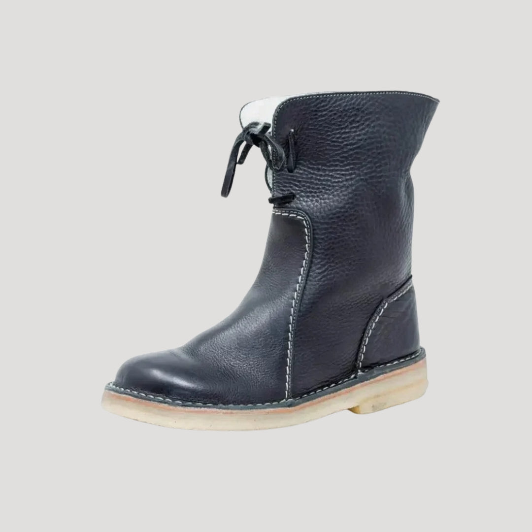 Women’s Fur Lined Ankle Boots Lace Up Casual Outdoor Shoes