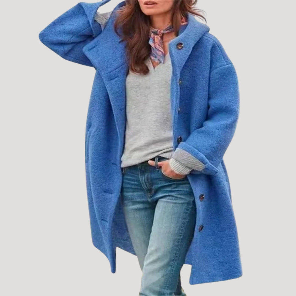 Women’s Long Oversized Coat Open Front Relaxed Fit Outerwear