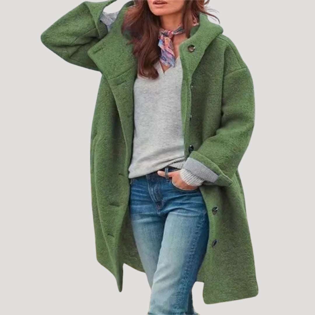 Women’s Long Oversized Coat Open Front Relaxed Fit Outerwear